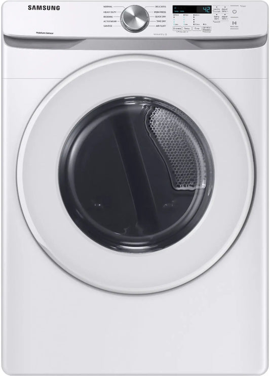 Samsung 7.5-cu ft Stackable Electric Dryer (White) - DVE45T6000W/A3 (0B5D5BAX807117A)