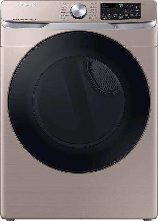 7.5 cu. ft. Smart Electric Dryer with Steam Sanitize+ in Champagne - DVE45B6300C/A3 (0BE65BBX501742L)