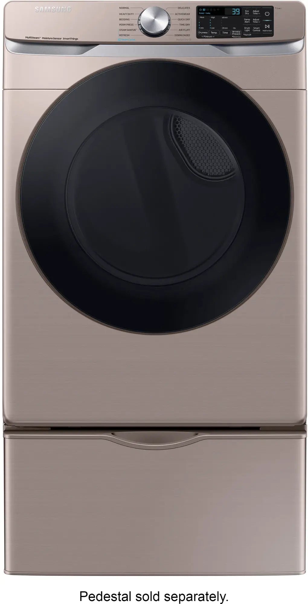 7.5 cu. ft. Smart Electric Dryer with Steam Sanitize+ in Champagne - DVE45B6300C/A3 (0BE65BBX501742L)