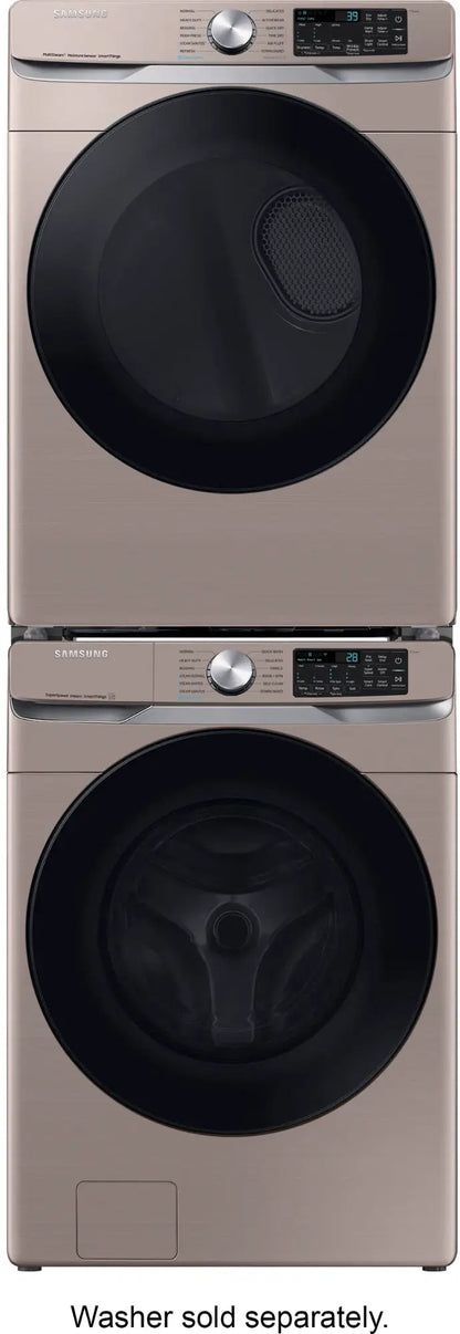 7.5 cu. ft. Smart Electric Dryer with Steam Sanitize+ in Champagne - DVE45B6300C/A3 (0BE65BBX501742L)