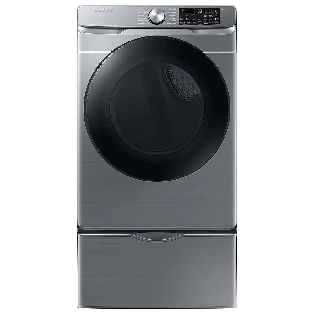 7.5 cu. ft. Smart Electric Dryer with Steam Sanitize+ in Platinum - DVE45B6300P/A3 (0BE75BBX800975A)