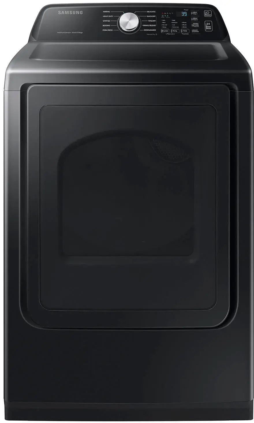 Samsung - 7.4 cu. ft. Smart Electric Dryer with Sensor Dry in Brushed Black - DVE47CG3500VA3 (0BV35BCX603380X)