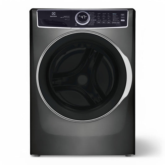 Electrolux - 4.5 Cu.Ft. Stackable Front Load Washer with Steam and SmartBoost Wash System - Titanium - ELFW7637AT- SN 4C42807180