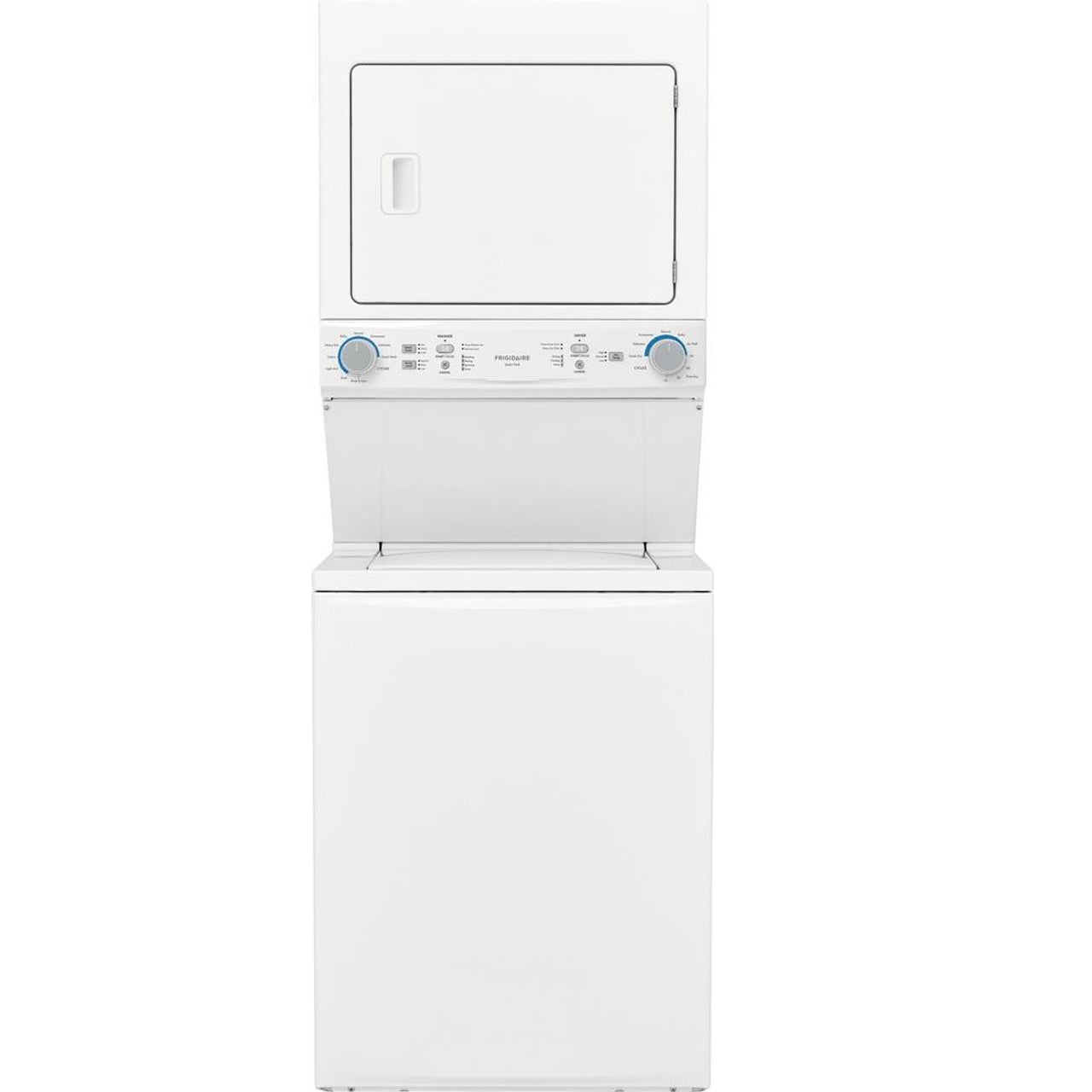 Frigidaire - Electric Washer/Dryer Laundry Center - 3.9 Cu. Ft Washer and 5.5 Cu. Ft. Dryer - White - FLCE7522AW- SN 4E42812274