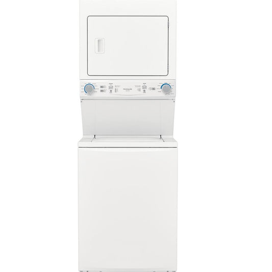 Frigidaire - Electric Washer/Dryer Laundry Center - 3.9 Cu. Ft Washer and 5.5 Cu. Ft. Dryer - White - FLCE7522AW- SN 4E42504096