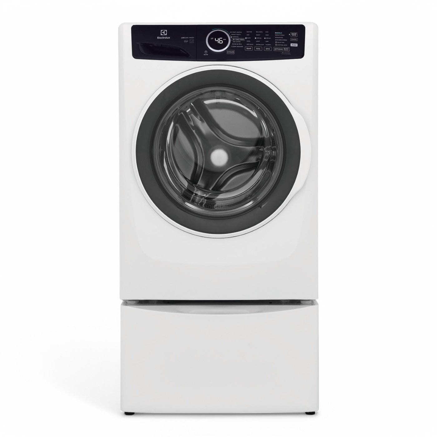 Electrolux - 4.5 Cu.Ft. Stackable Front Load Washer with Steam and LuxCare Wash System - White - ELFW7437AW- SN 4C42201123