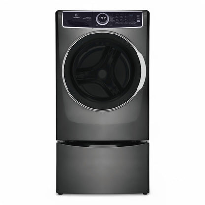 Electrolux - 4.5 Cu.Ft. Stackable Front Load Washer with Steam and SmartBoost Wash System - Titanium - ELFW7637AT- SN 4C42807180