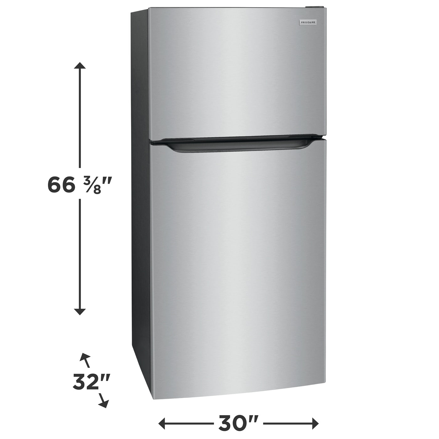 Frigidaire - 20.0 Cu. Ft. Top Freezer Refrigerator - Stainless Steel  - FFTR2045VS- SN BA44215277