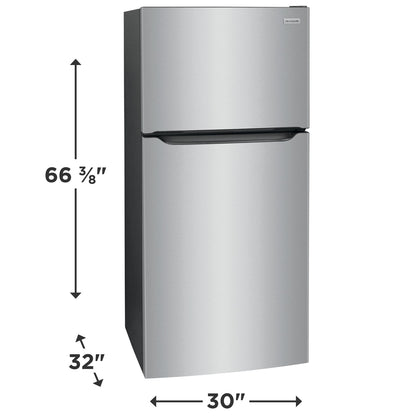 Frigidaire - 20.0 Cu. Ft. Top Freezer Refrigerator - Stainless Steel  - FFTR2045VS- SN BA44215277