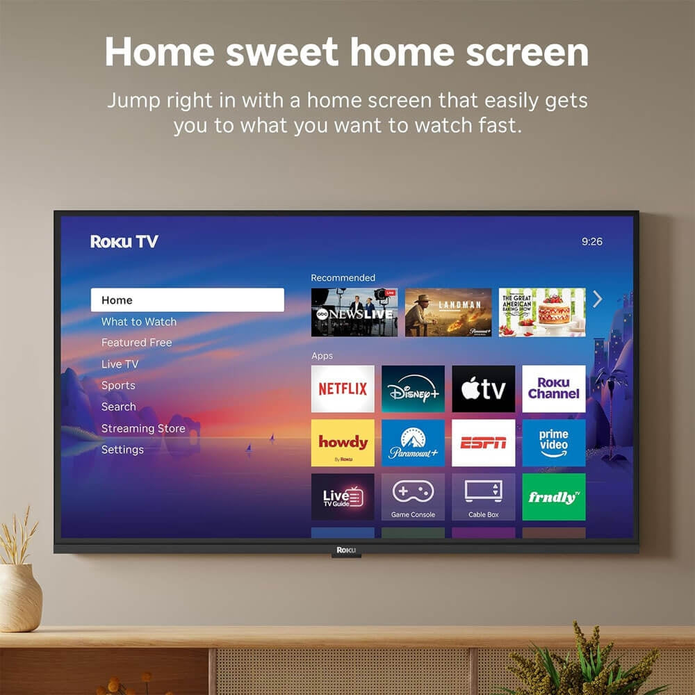 Roku 40" Class Select Series Full HD 1080p LED Smart Roku TV, HDMI ARC, Wi-Fi 4 & Bluetooth 5.2 - 2026