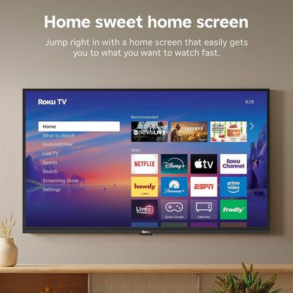 Roku 40" Class Select Series Full HD 1080p LED Smart Roku TV, HDMI ARC, Wi-Fi 4 & Bluetooth 5.2 - 2026