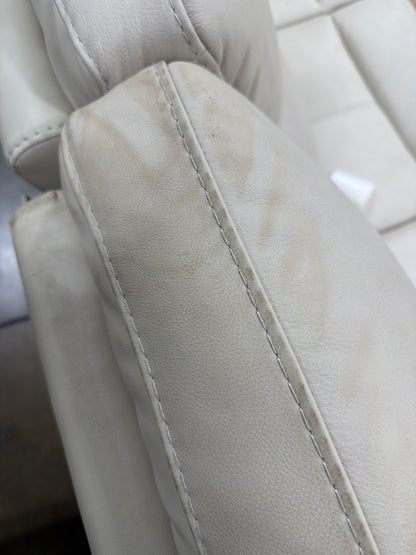 CS260019 Sanders Leather Power Reclining Sofa with Power Headrests(Missing power cord/Dirty)