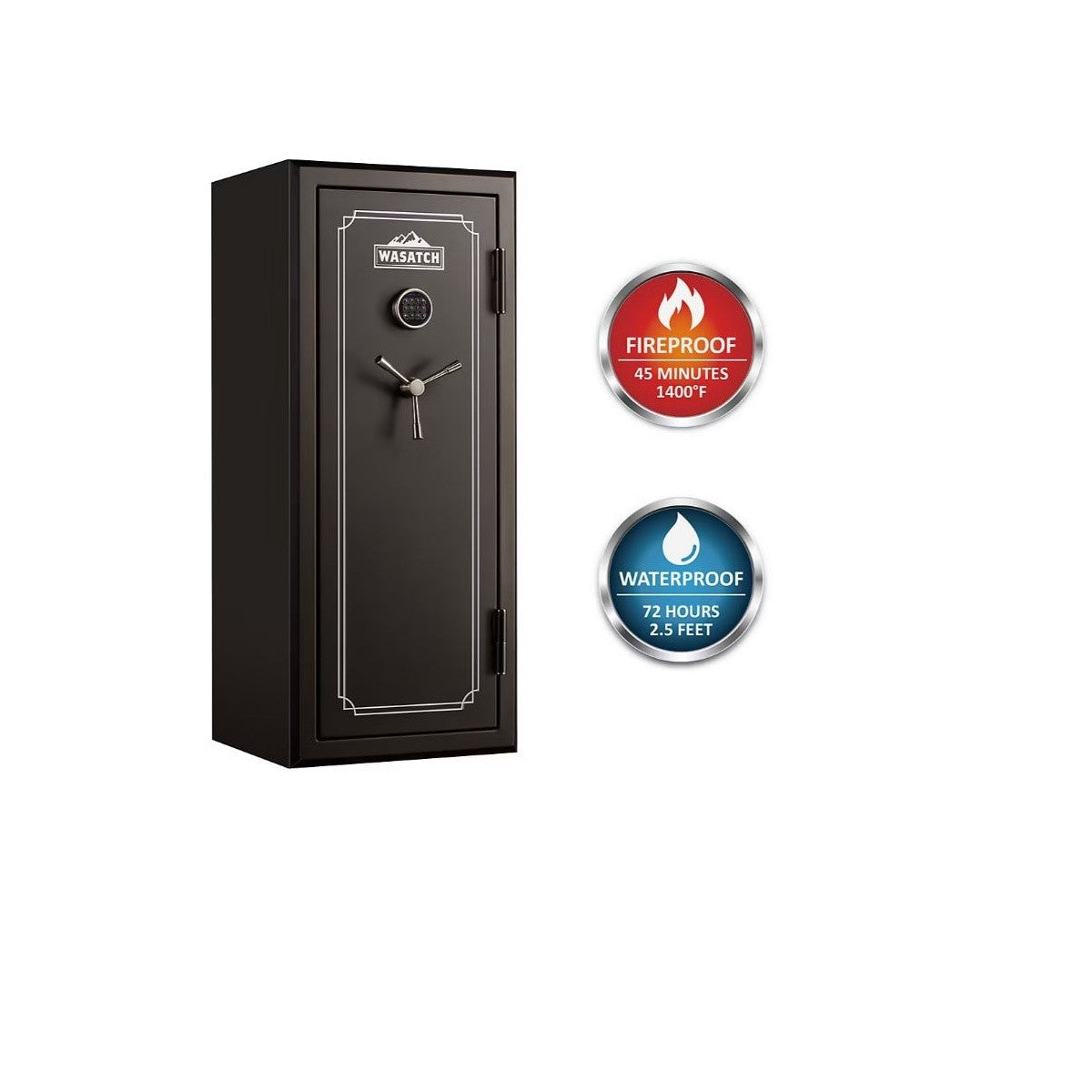 Wasatch 22 Gun Fire and Waterproof Safe with Electronic Lock 22EDBWBJ-C