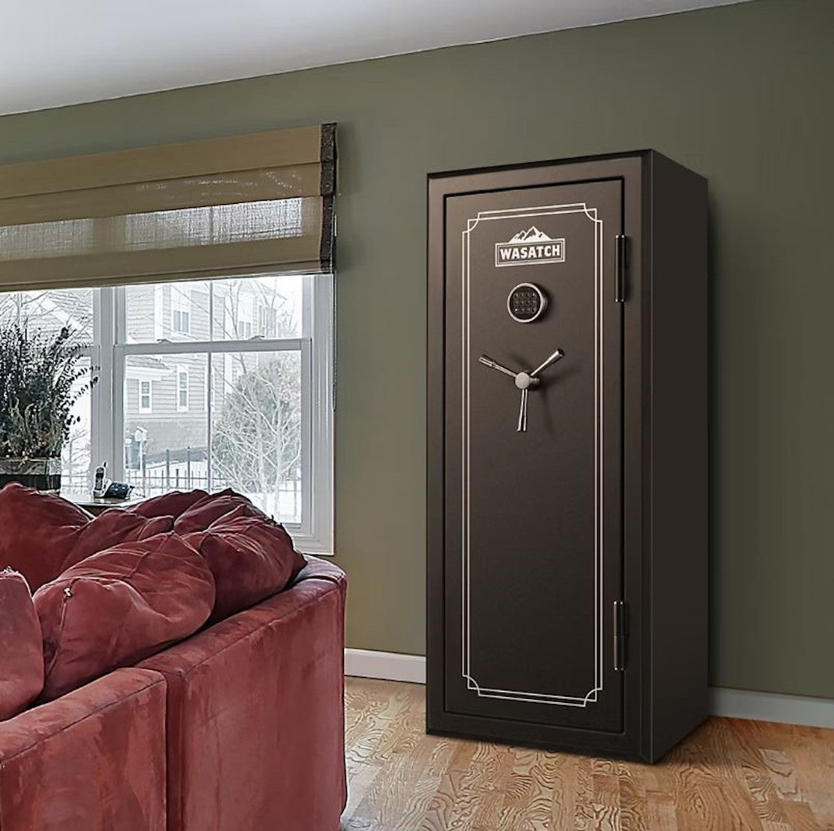 Wasatch 22 Gun Fire and Waterproof Safe with Electronic Lock 22EDBWBJ-C