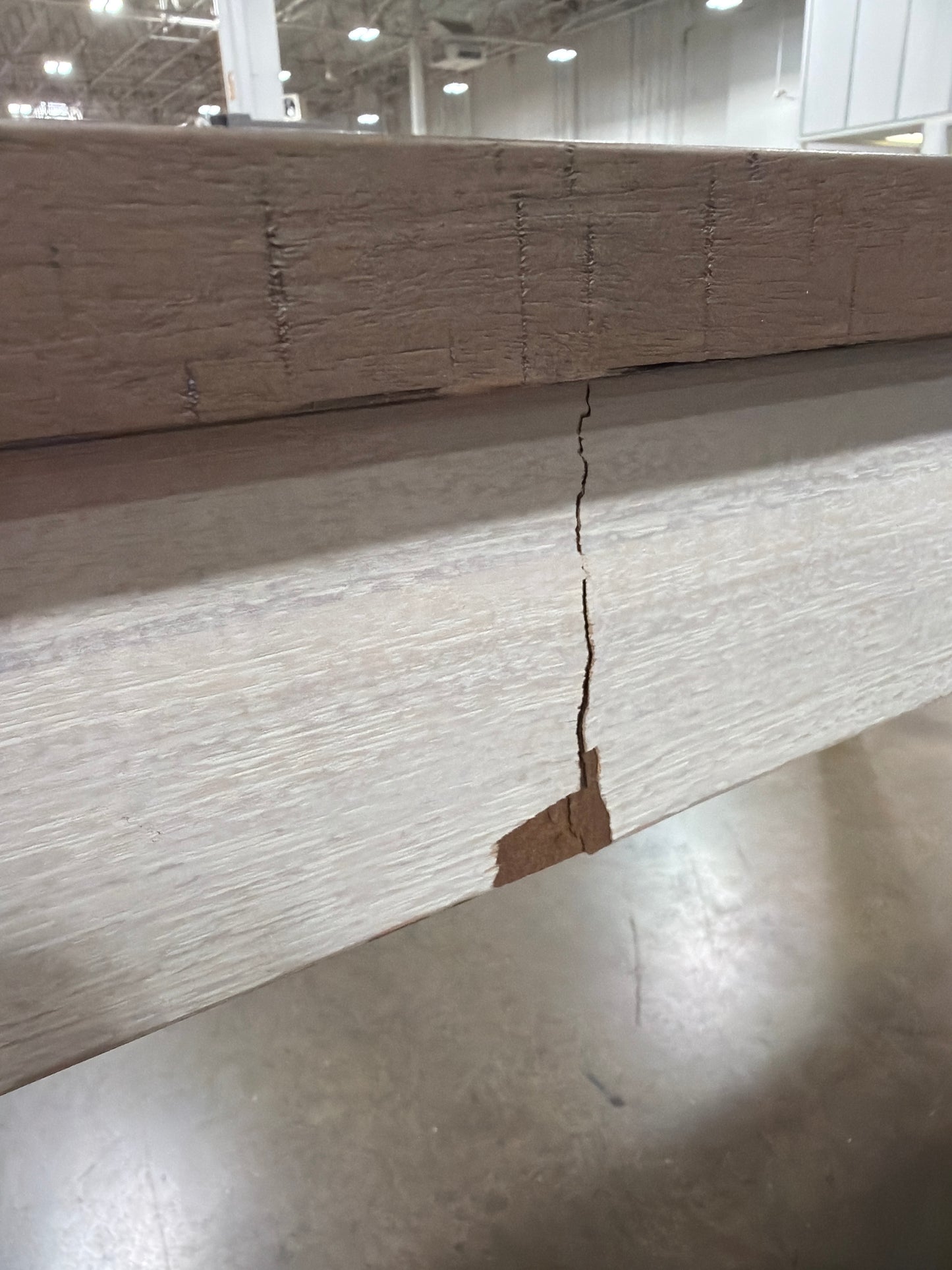 BJF250418 Perry Dining Table - White - Damage
