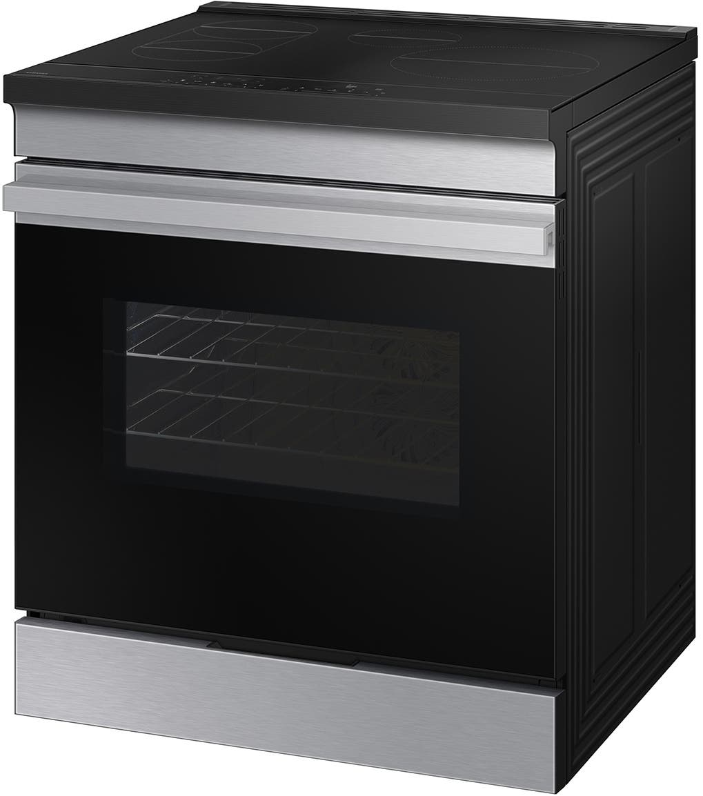 BLP00961 - Samsung Bespoke 30 in. 6.3 cu. ft. 4-Burner Element Smart Slide-In Induction Range in Stainless Steel - NSI6DG9100SRA