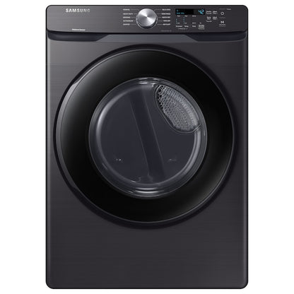 BLP00325 - Samsung - 7.4 cu. ft. Smart Electric Dryer with Steam Sanitize+ in Brushed Black