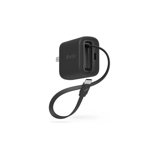 Nimble WALLY Stretch Retractable Wall Charger - Black 20W NB-AL-PD20W-1CR