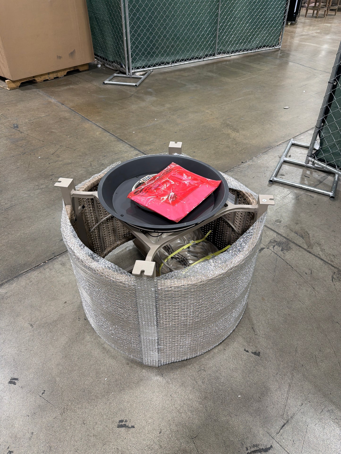 BJF250470 Berkley Jensen Randolph Fire Chat Table(missing top)