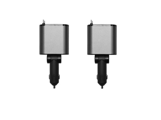 Its Just Smart 4-in-1 Retractable Car Charger 2-Pack, with USB-A and USB-C ports IJS1005