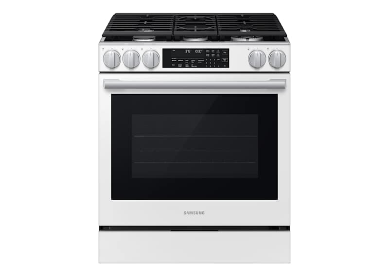 BLP00992 - Samsung Bespoke 30 in. Smart 5 burner Slide-In Gas Range in White - NSG90H60SWAA
