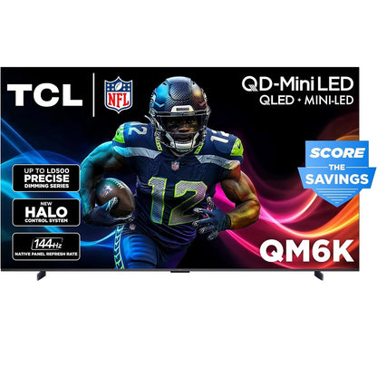 TCL - 98" Class QM6K Series 4K UHD HDR QD Mini LED Smart TV with Google TV 98QM6K-O