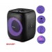 Sharp 8" Bluetooth Party Portable Speakers (2- pack) 400W 8" Woofer, 1" Tweeter - PS-916 PS-916-C