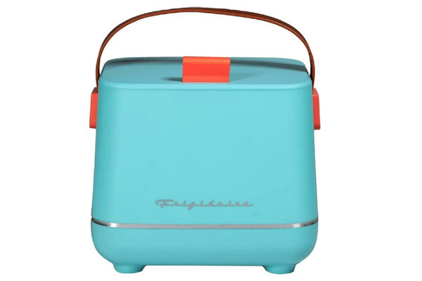 Frigidaire EFMIS308 Top Opening 6 Cans/4L Beverage Insulated Fridge Or Cooler Up To 8 Hrs, With Wall And Car Outlet  Blue EFMIS308-BLUE-R