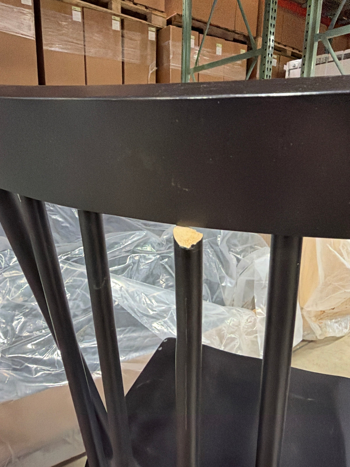 BJF250494 Dining Side Chair in Black - AS-IS - 1pcs