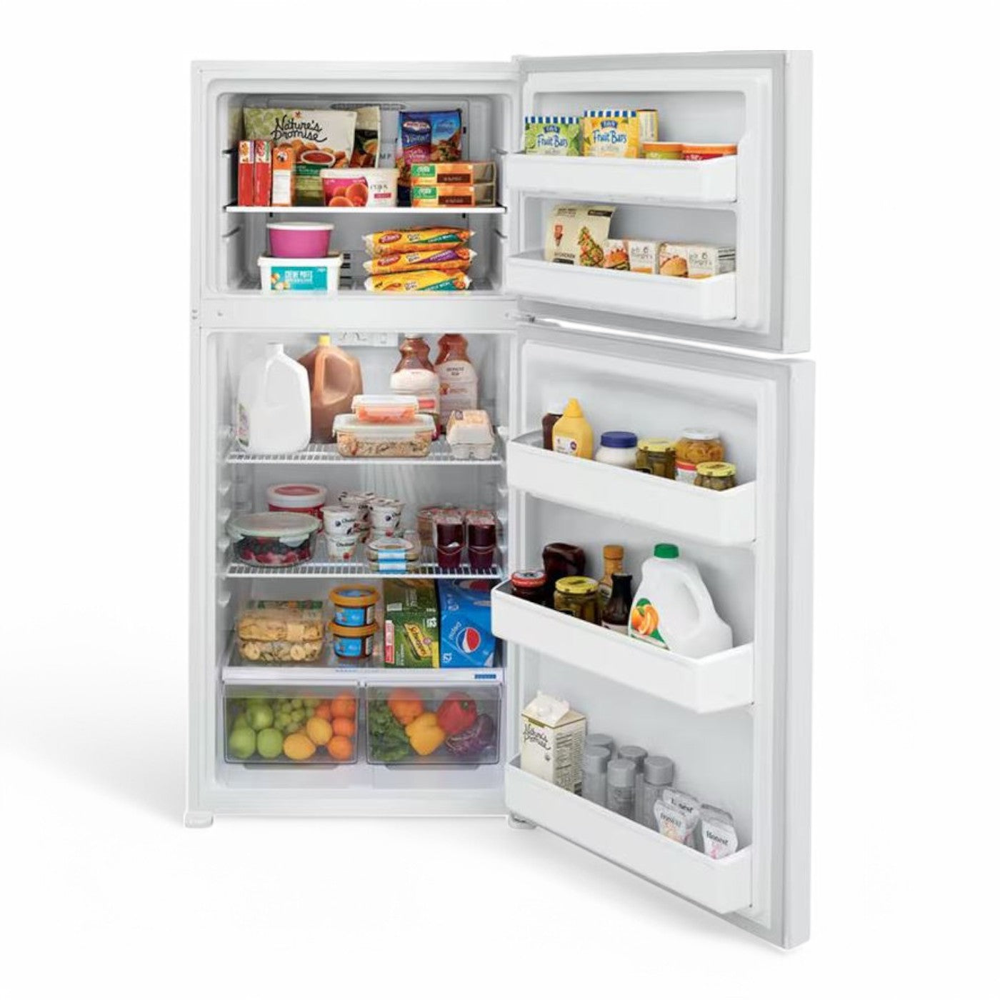 Frigidaire - 18.3 Cu. Ft. Top Freezer Refrigerator - White  - FFTR1814WW- SN BA43015424