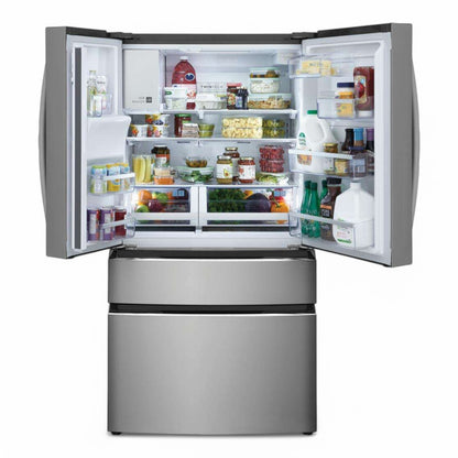 Frigidaire GalleryÂ - 26.3 Cu. Ft. Standard-Depth 4-Door French Door Refrigerator - Stainless Steel  - GRMS2773AF- SN 1K43084033