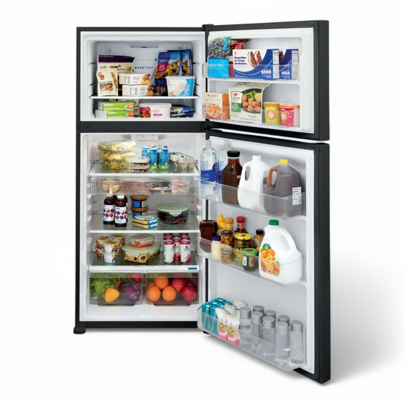 Frigidaire - 20.0 Cu. Ft. Top Freezer Refrigerator - Black  - FFHT2045VB- SN BA44109047