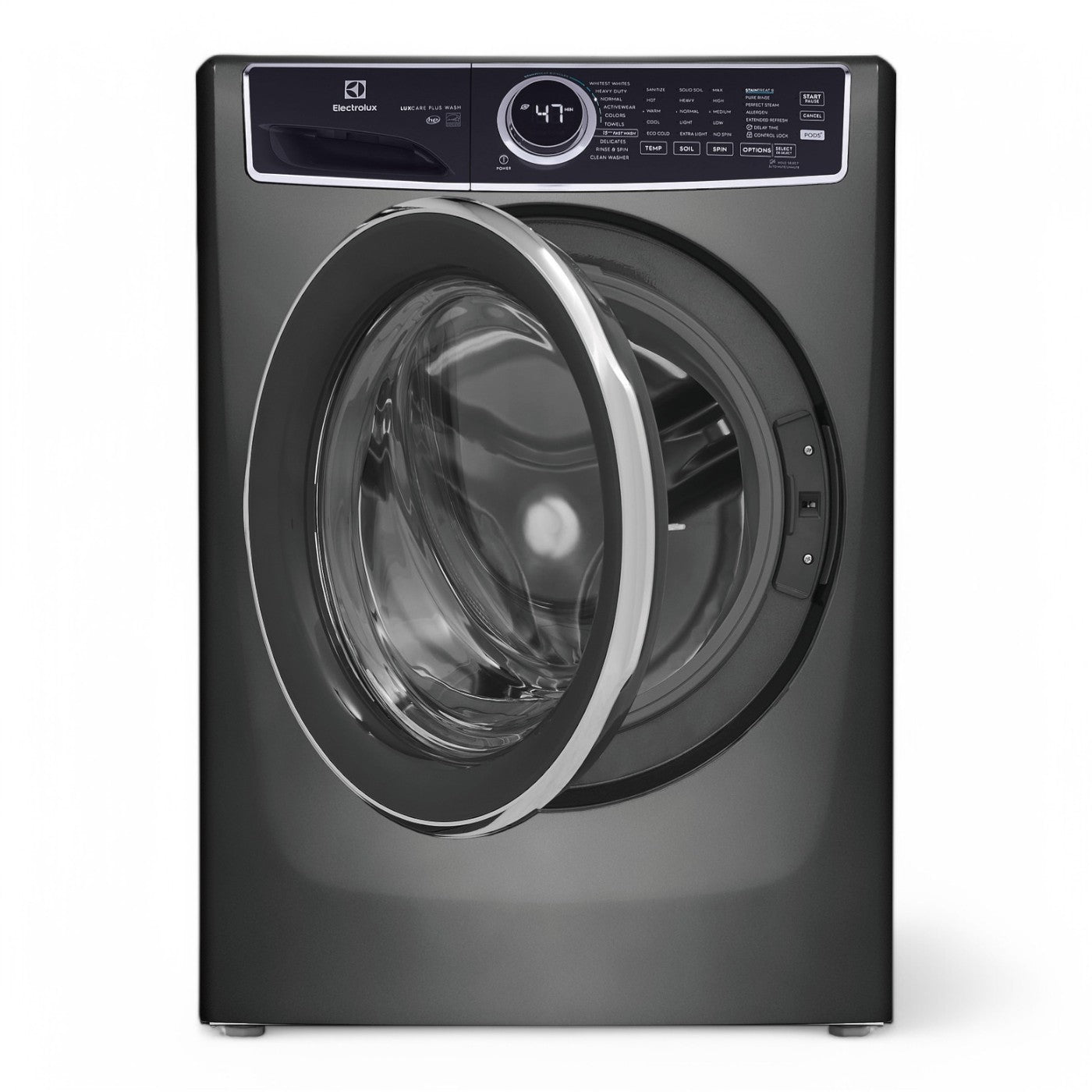 Electrolux - 4.5 Cu.Ft. Stackable Front Load Washer with Steam and LuxCare Plus Wash System - Titanium - ELFW7537AT- SN 4C41701571