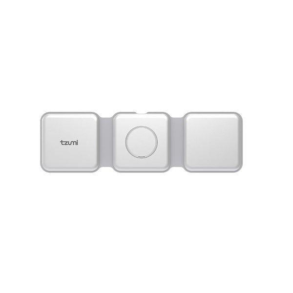 Tzumi 3-in-1 Wireless Charge Station, Universal Device Docking Hub, for Phone, Earphones, Watch - Fast Charging Capability - ChargePad 30106