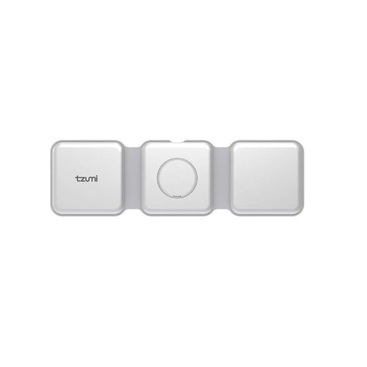 Tzumi 3-in-1 Wireless Charge Station, Universal Device Docking Hub, for Phone, Earphones, Watch - Fast Charging Capability - ChargePad 30106