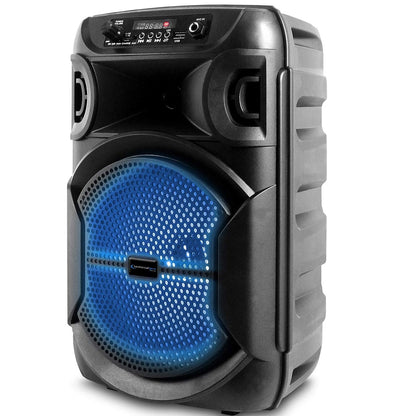 Technical Pro Rechargeable 8" Bluetooth LED Speaker with USB Card Inputs BOOM8