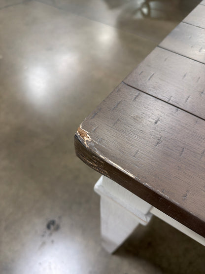 BJF250418 Perry Dining Table - White - Damage