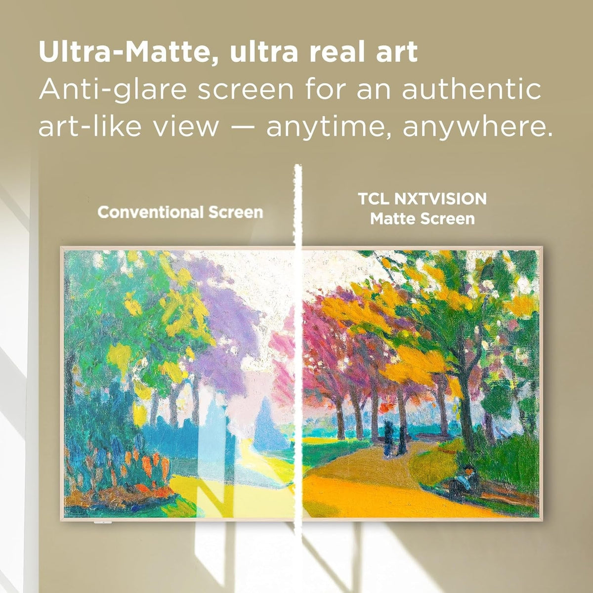 AZ0000000002915 TCL 85" Class 85A300W NXTVISION Series 4K QLED Art TV with Magnetic Frame AS IS NO WARRANTY