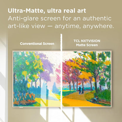 AZ0000000002915 TCL 85" Class 85A300W NXTVISION Series 4K QLED Art TV with Magnetic Frame AS IS NO WARRANTY