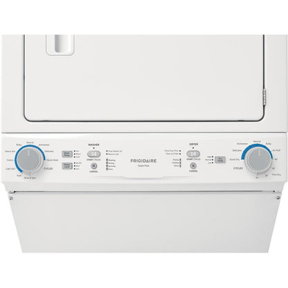 Frigidaire - Electric Washer/Dryer Laundry Center - 3.9 Cu. Ft Washer and 5.5 Cu. Ft. Dryer - White - FLCE7522AW- SN 4E42812274