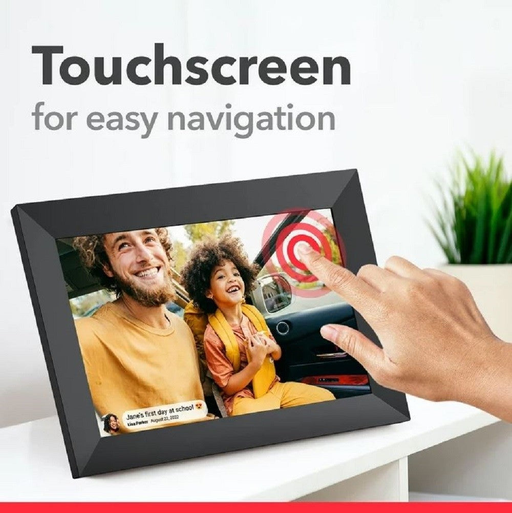 ONN 10” Wi-Fi Digital Picture Frame Free Frameo app (iOS & Android) 16GB 100096733-R-BF