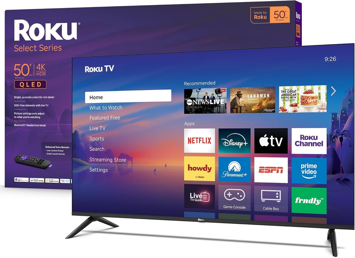 Roku 50" Class Select Series 4K QLED Smart RokuTV (2026) 50R5D5