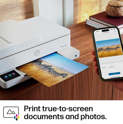 HP Envy 6558E Wireless All-in-One Color Photo Inkjet Printer White 714N8A