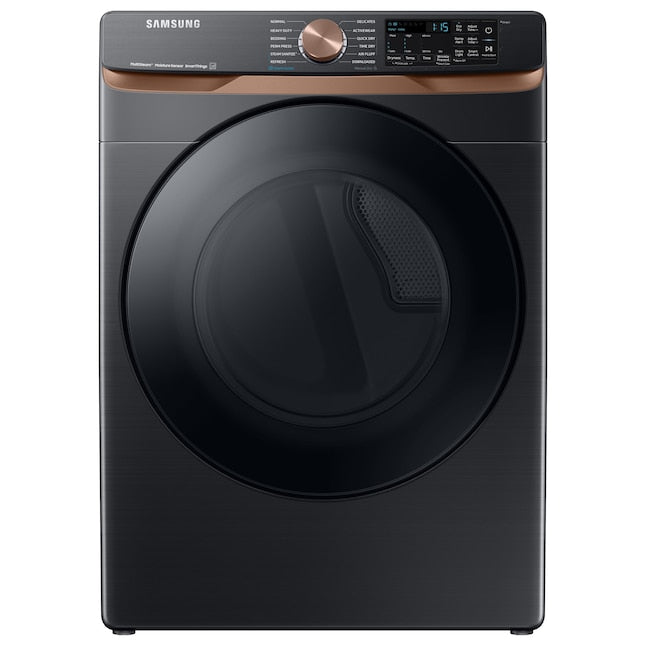 BLP00328 - Samsung - 7.5 cu. ft. Smart Electric Dryer with Steam Sanitize+ and Sensor Dry - Brushed black