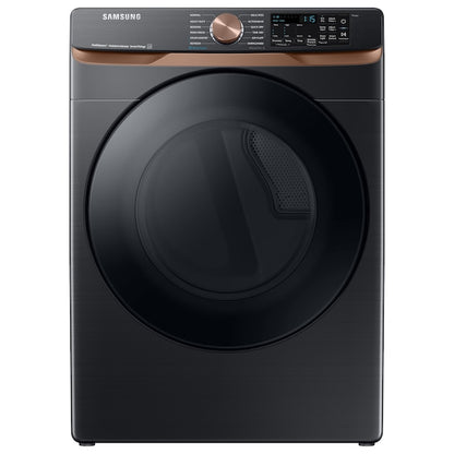 BLP00328 - Samsung - 7.5 cu. ft. Smart Electric Dryer with Steam Sanitize+ and Sensor Dry - Brushed black