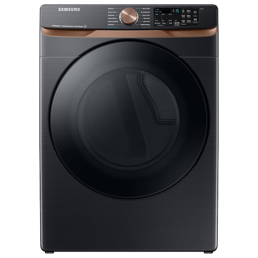 BLP00328 - Samsung - 7.5 cu. ft. Smart Electric Dryer with Steam Sanitize+ and Sensor Dry - Brushed black