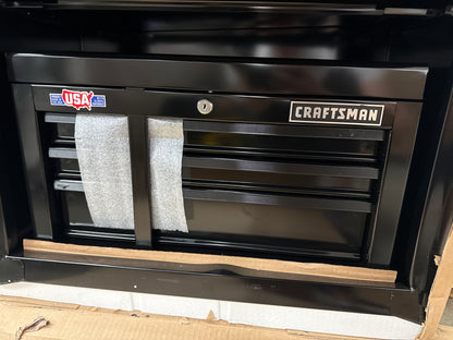 AC250011 CRAFTSMAN 1000 Series 26.5-in W x 44.25-in H 5 Ball-bearing Steel Tool Chest Combo ( Black )