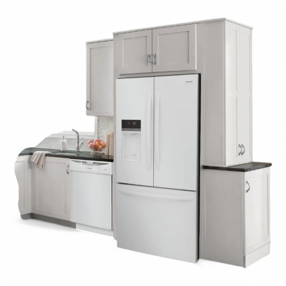 Frigidaire - 27.8 Cu. Ft. French Door Refrigerator - White  - FRFS2823AW- SN 4A43607045