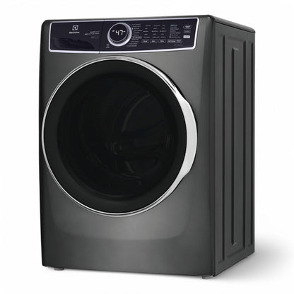 Electrolux - 4.5 Cu.Ft. Stackable Front Load Washer with Steam and SmartBoost Wash System - Titanium - ELFW7637AT- SN 4C42807180