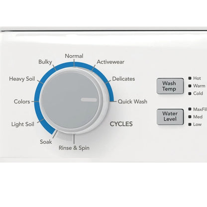 Frigidaire - Electric Washer/Dryer Laundry Center - 3.9 Cu. Ft Washer and 5.5 Cu. Ft. Dryer - White - FLCE7522AW- SN 4E42504096